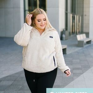 1/4 Zip ZYIA Teddy Pocket Sweatshirt
